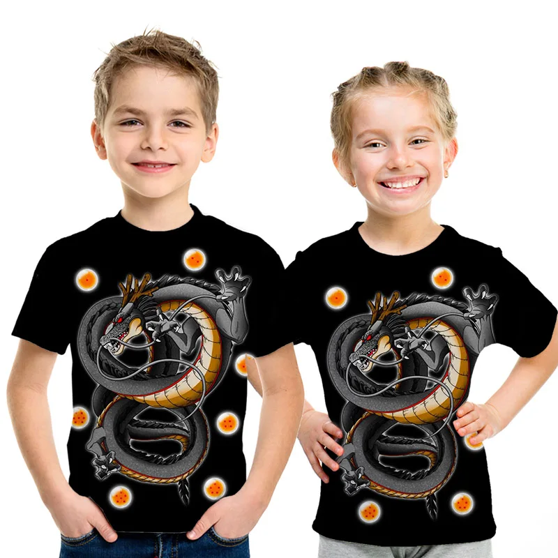 Off White Dragon Ball/Супер Saiyan/детская футболка с 3d рисунком модные летние футболки для
