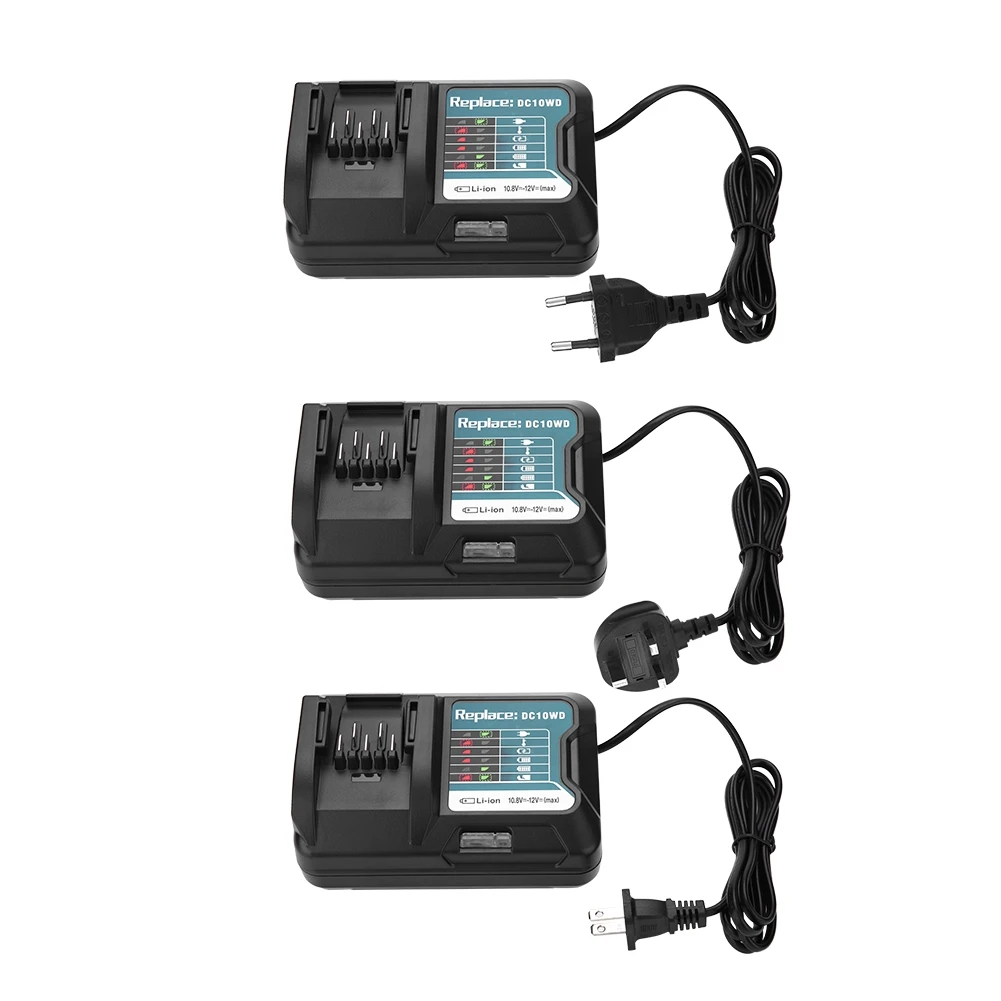 Быстрое зарядное устройство для литиевых батарей Makita DC10WD / DC10SB DC10WC BL1015 BL1016