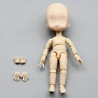 Кукла шарнирная Обнаженная OB11, 11 см, 112, подвижная, с шарнирным макияжем, сделай сам, с открытым лицом, модный подарок, игрушки для девочек, кукла-младенец