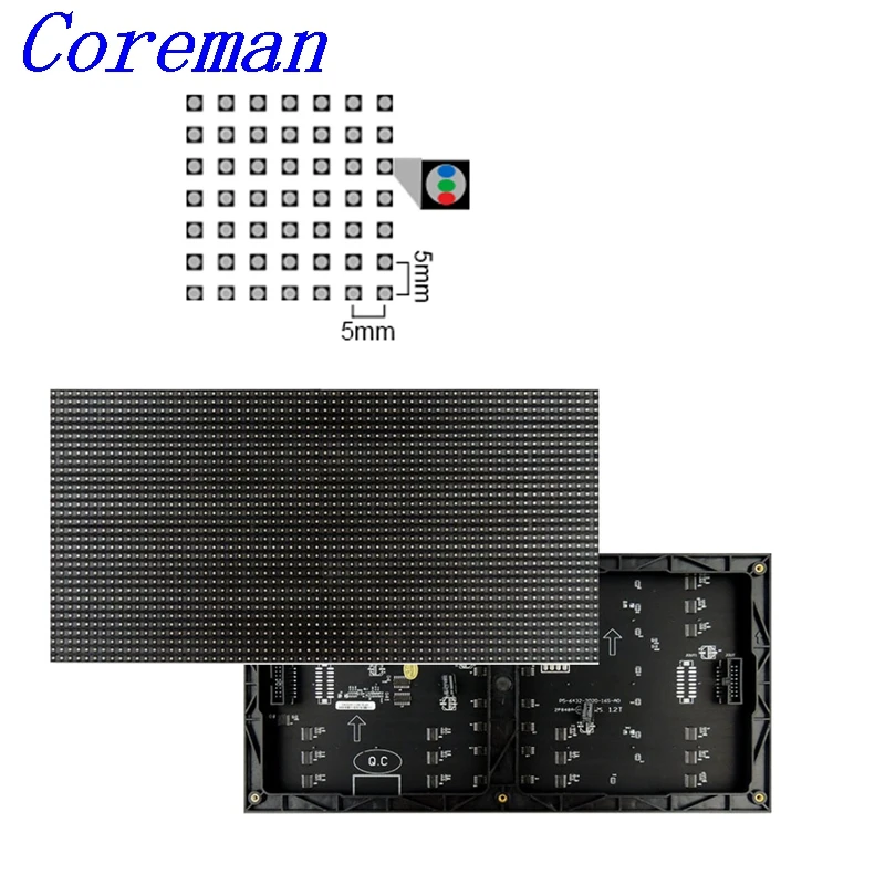 320X160mm P5 внутренний светодиодный модуль 3528SMD полноцветная rgb светодиодная панель