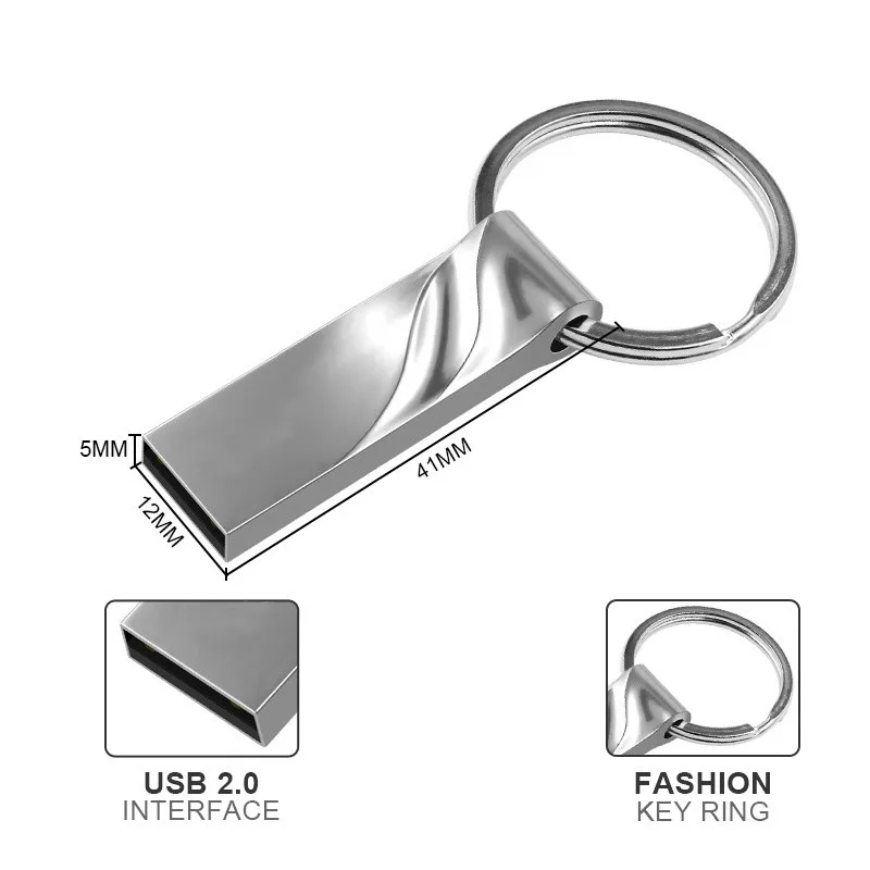 Высокоскоростной металлический USB флеш накопитель 128 16 32 64 Гб Pendrive ГБ 8 карта