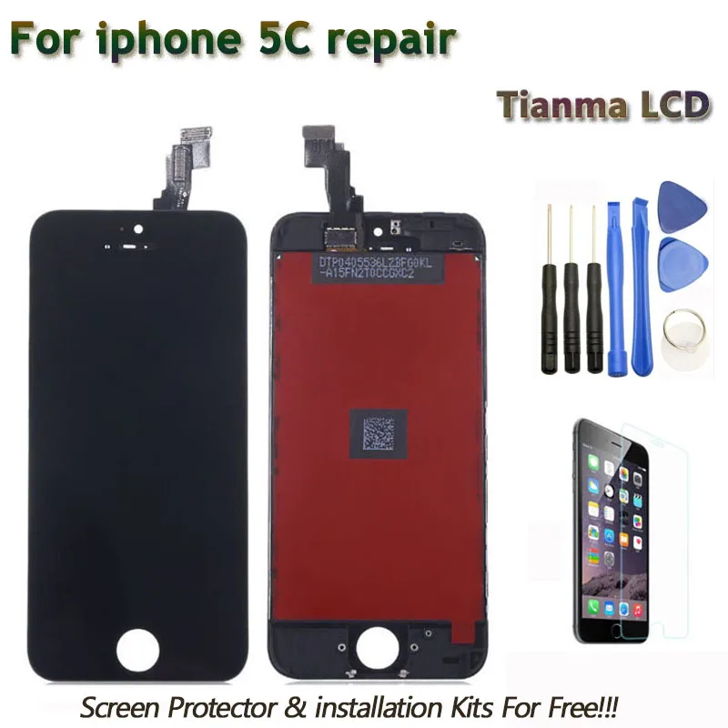 30 шт. Tianma AAA качество для iPhone 5C lcd сенсорный экран в сборе 100% Протестировано хорошо