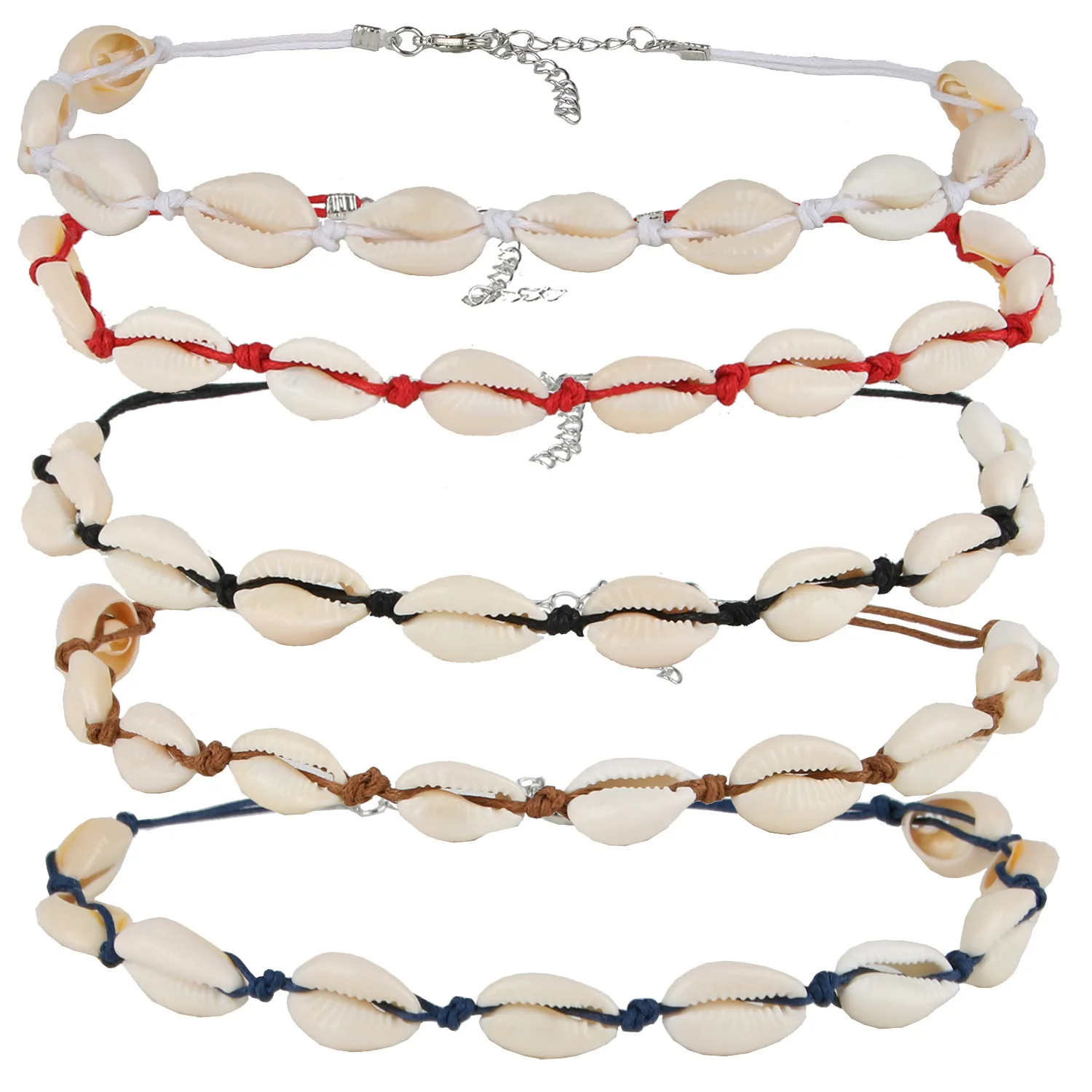 Ожерелье Boho Seadog Женское из натуральных ракушек простое ожерелье шоколада