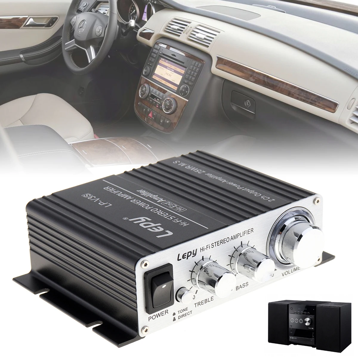 Автомобильный стереоусилитель Mini 700 Вт Hi Fi 12 в стерео усилитель MP3 мотоцикл