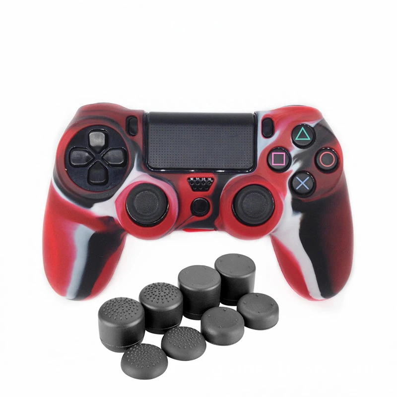 Новый чехол Renensin 9 в 1 для контроллера Sony Dualshock 4 PS4 Pro Slim противоскользящий