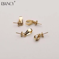 1pcs yellow simple shape g18k gold pendant jewelry accessories high quality pendant charm
