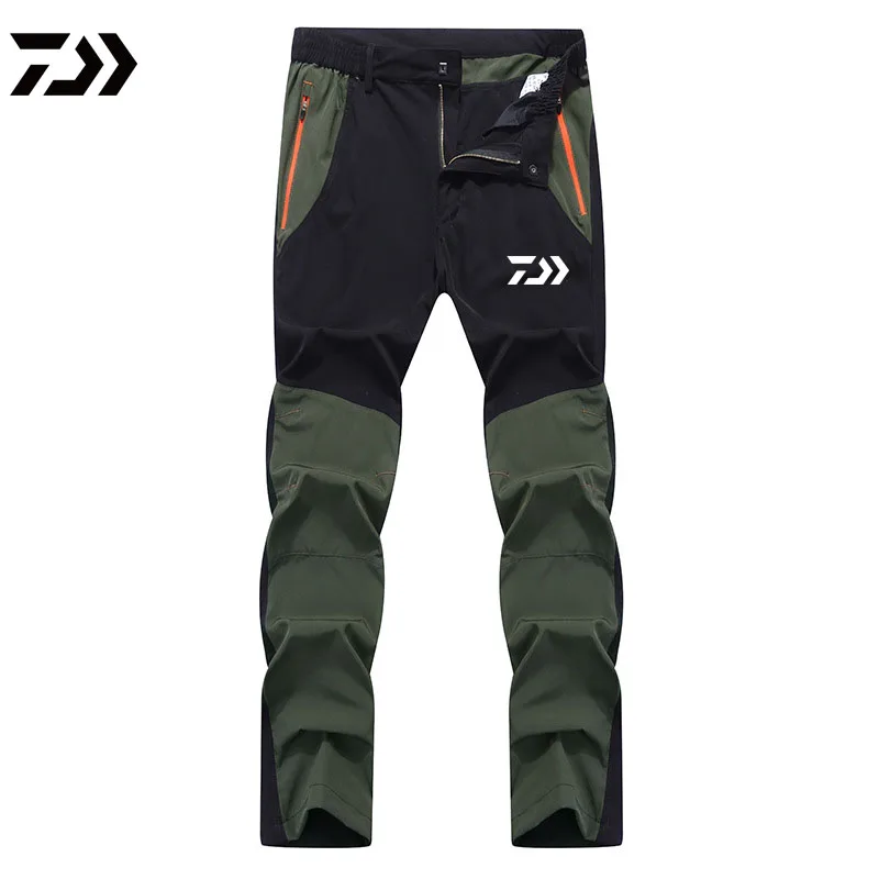 New Summer Autumn Men DAIWA Fishing Pants Moisture Absorption Quick Dry Breathable Hiking Clothing Waterproof Long | Спорт и