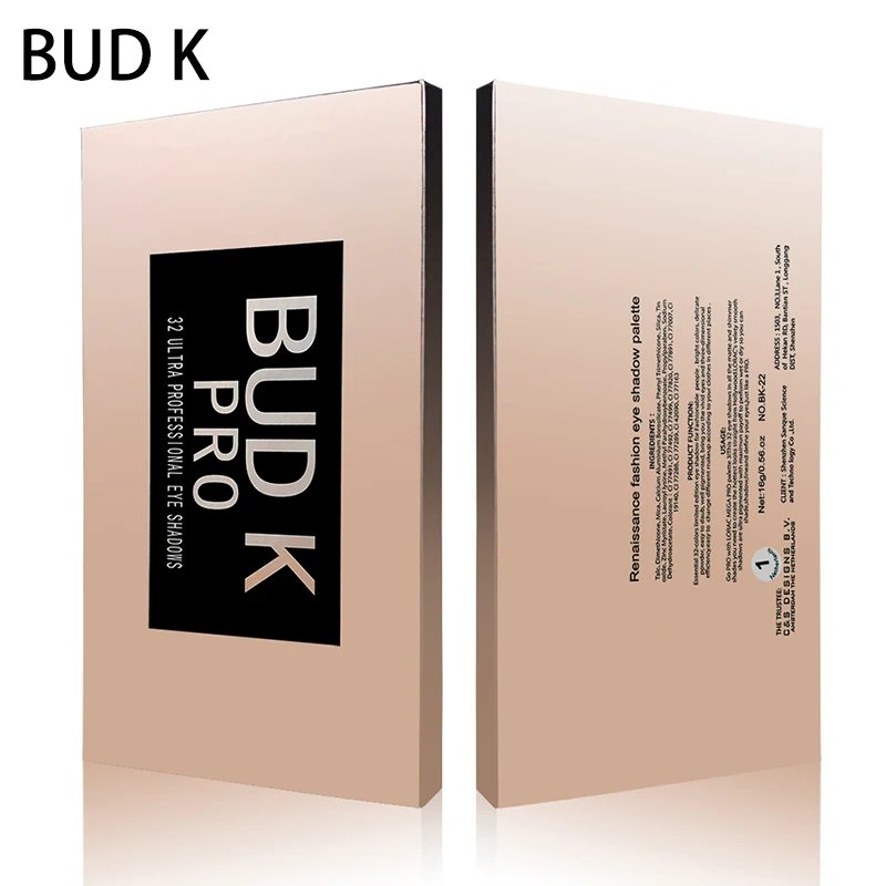 Матовая палитра теней для век BUD K блестящая с бриллиантами радужная матовое