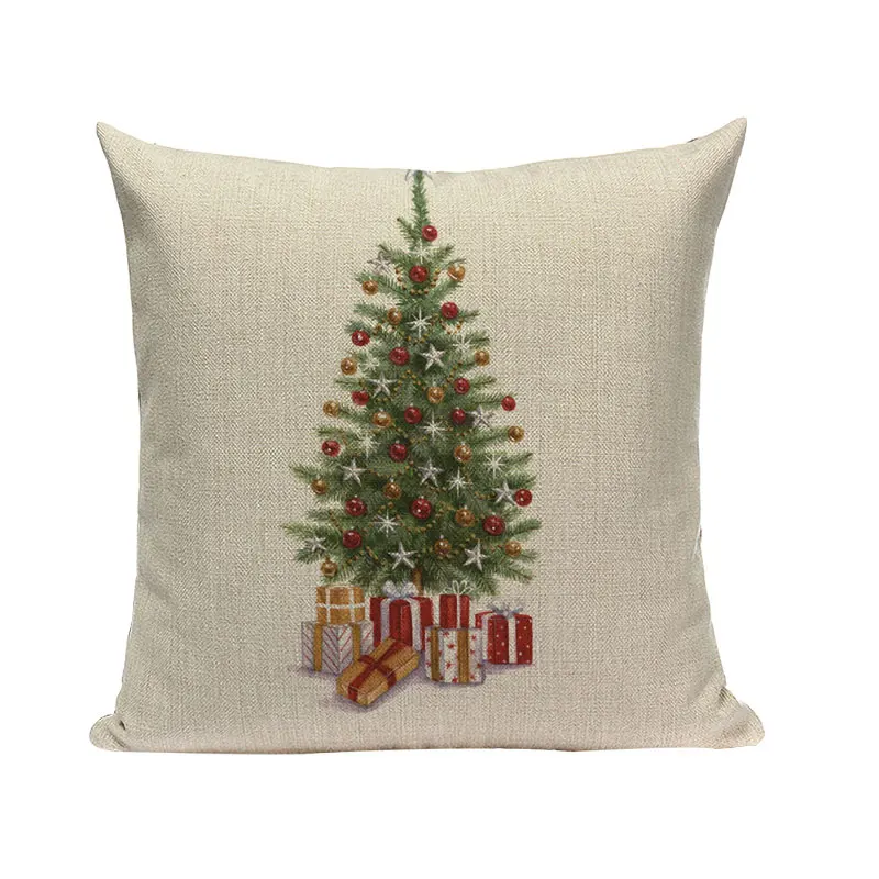 

Наволочка Pumelo Tree рождественская с оленем из хлопка и льна