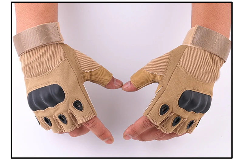 Half Finger Work Tactical Gloves Army Shooting Airsoft Bicycle Motorcross Cycling MTB GEL Combat Knuckle Protective Gloves