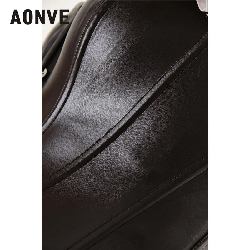 Aonve из искусственной кожи пикантный Бюстье корсет Женская Клубная одежда