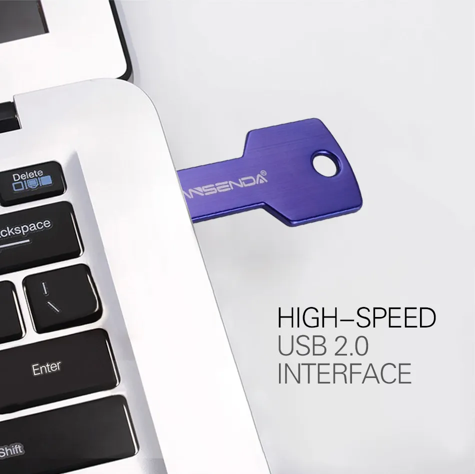 WANSENDA Водонепроницаемый 16 флэш в виде ключа форма USB накопитель 2 0 4 ГБ флеш 32