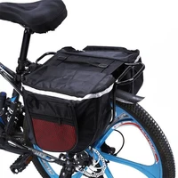 durable bike bilateral saddle bag rear seat double storage package waterproof high capacity mountain mtb road bicycle bags parts