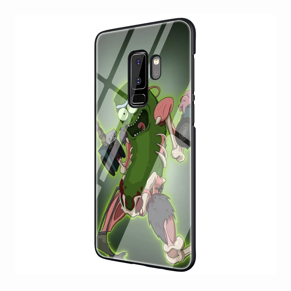 Чехол для телефона Rick and Morty pickle rick из закаленного стекла для samsung Galaxy S7 edge S8 9 10 Note 8 9 10 Plus A10 20 30 40 50 60 70 - Color: G7
