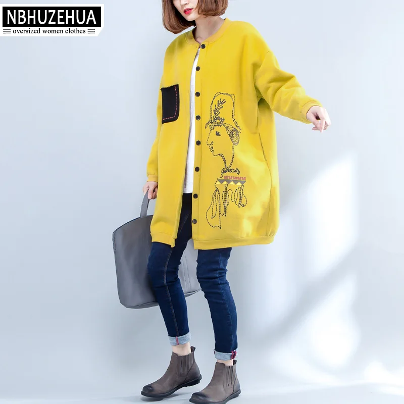 Nbhuzehua 7G424 5XL 6XL Harajuku oversize-свитшот Для женщин О-образным вырезом Kawaii мультфильм