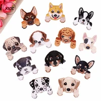 xicc big famous cute dog embroidered patches for clothing iron on transfer stickers on clothes sequin appliques for kids crafts