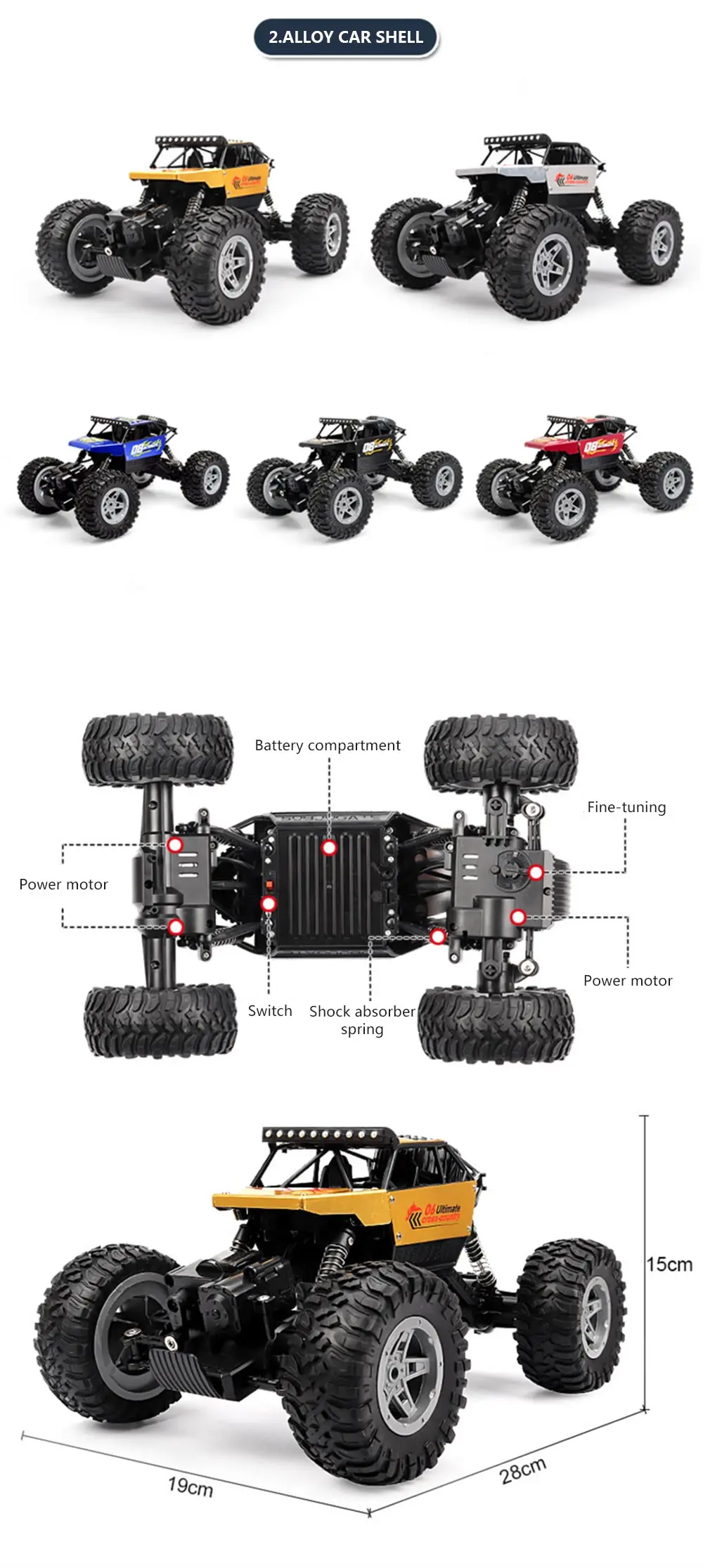 Радиоуправляемый автомобиль 4wd 1:16 пульт дистанционного управления автомобиль внедорожный альпинистский Дрифт гоночный 2,4 Гц Радио пульт дистанционного управления автомобиль радио пульт дистанционного управления автомобиль игрушка