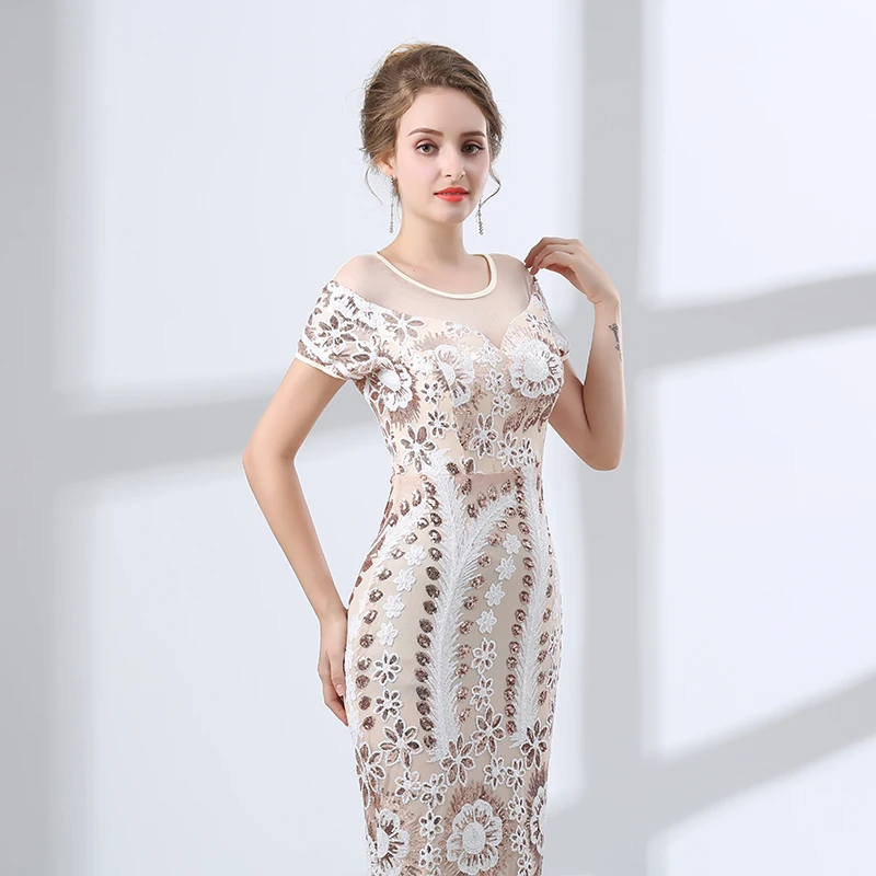 Платье с коротким рукавом Forevergracedress яркое длинное формальное платье Русалочки