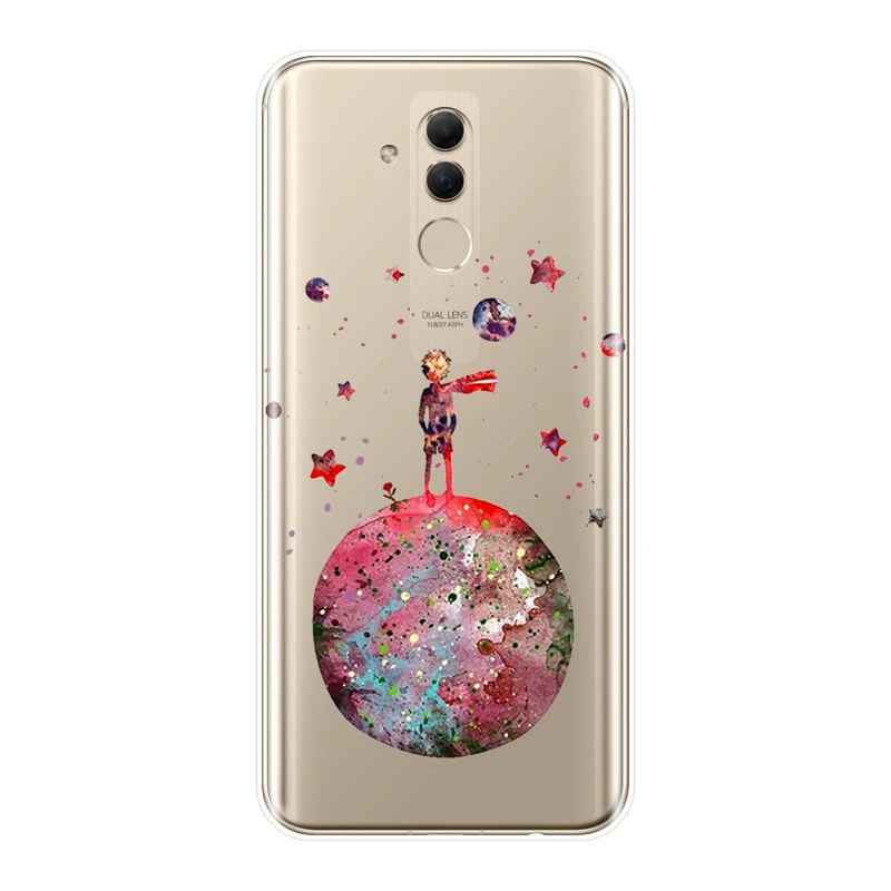 Силиконовый чехол для телефона Маленький принц Космическая Звезда Huawei Mate 9 10 20 Lite