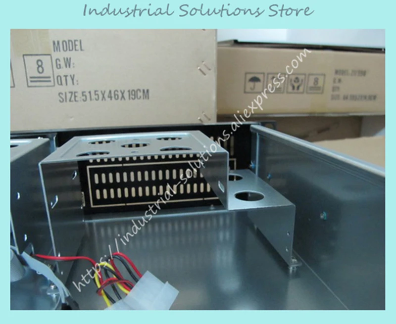 

New The 2U Server Firewall Storage 2U Chassis Installed PC Power 380 Short Chassis Aluminum Panel