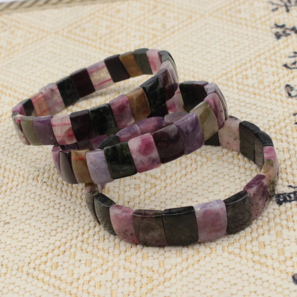 natural tourmaline stone beads bracelet gemstone bangle energy for woman gift wholesale ! | Украшения и аксессуары