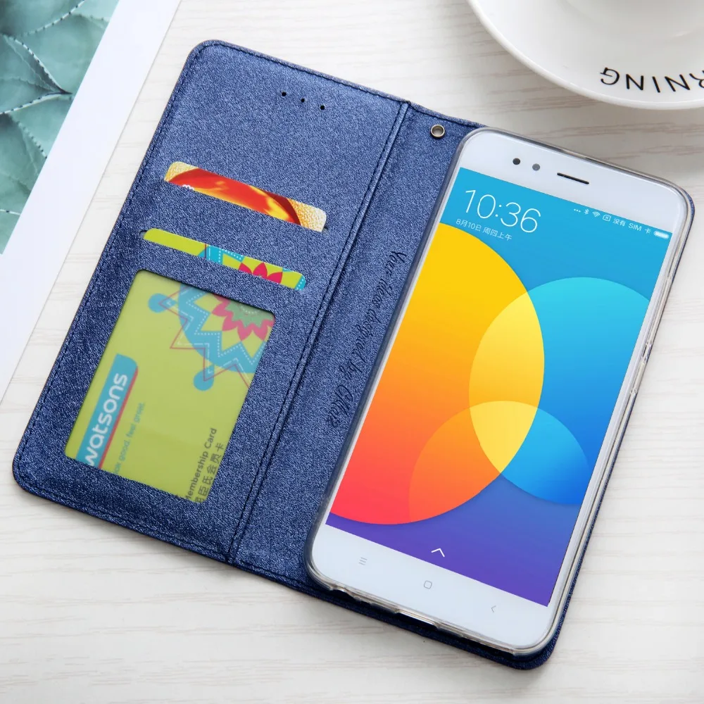 Магнитный Шелковый кожаный флип-чехол для xiaomi mi a1, Роскошный кошелек с отделениями для карт, чехол для телефона, чехол для xiaomi mi a1 Hoesje Funda