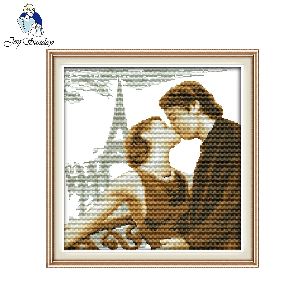 Joy Sunday Parisian Love 11CT 14CT Китайский Набор для вышивки крестиком|cross stitch kits|joy sunday14ct cross kits