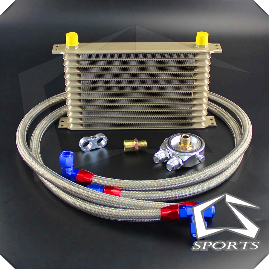 

UNIVERSAL 13 ROW AN-10AN OIL COOLER KIT TRUST TYPE +HOSE ADAPTE KIT