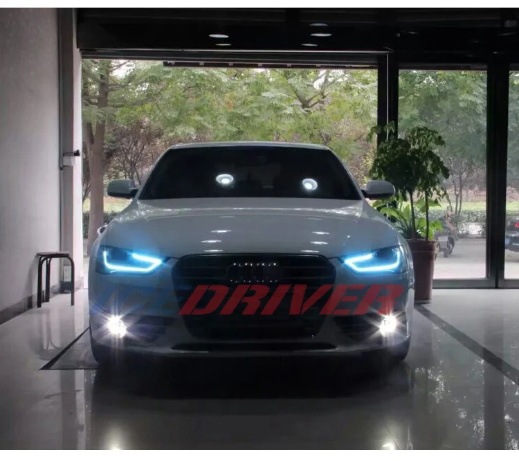 Icedriver для AUDI A4 S4 DRL RGB многоцветный светодиодный панели 2013- дневные ходовые огни красный синий Демон освещение для глаз лампы