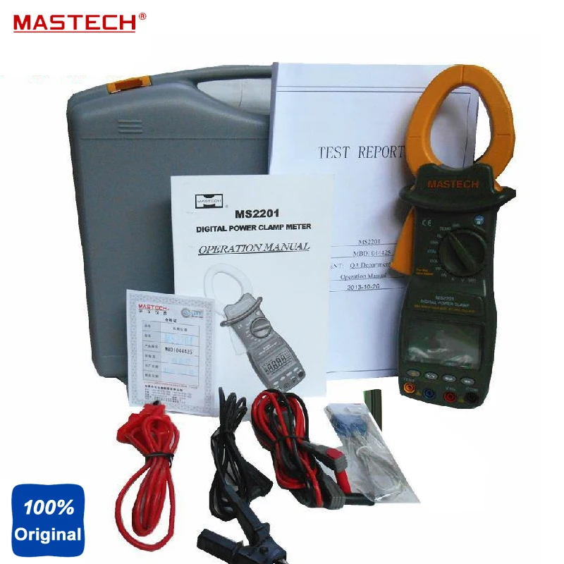 MASTECH ms2201 цифровой Мощность клещи одного метра фазы|mastech ms2201|clamp meterpower clamp |
