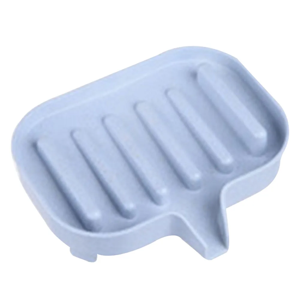 Soap Box Drain Rack Anti-slip Plate Tray Storage Holder Wheat Straw Container | Обустройство дома