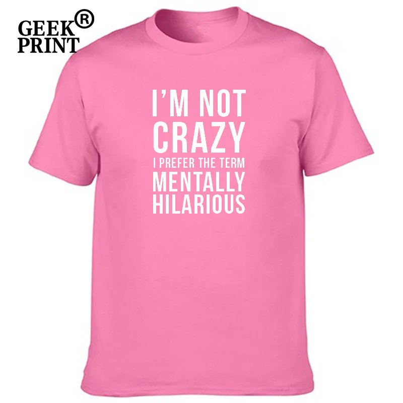 Женские топы я не сумасшедшая предпочитаю термин умственно Веселые футболки с