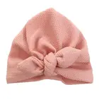 Детская чалма дышащие эластичные шапки тюрбан узел Младенческая шапочка Ультра-мягкий хлопок милые дети головной убор предназначен для новорожденных младенцев