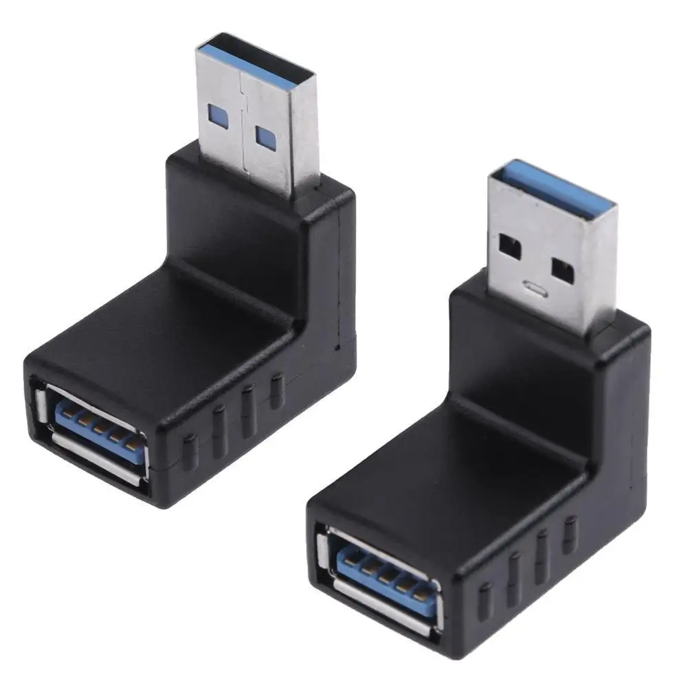 SHGO 5 в 1 USB 3 0 A папа мама 90 градусов + Прямой Угловой адаптер Коннектор