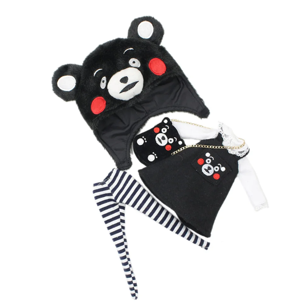 Одежда для 1/6 Блит Кумамон Стиль с Hat& Bag