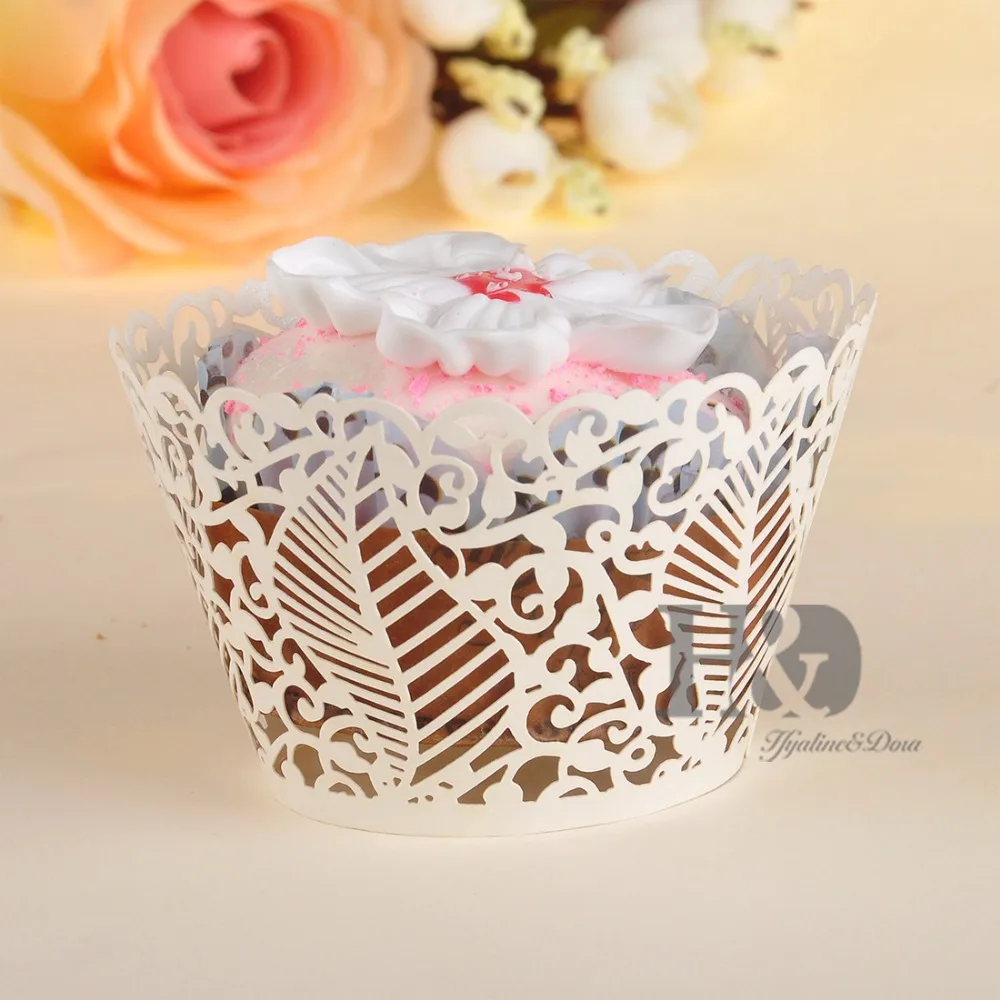 Большая распродажа! 20 видов кружевная лазерная резка обертка для кексов форма