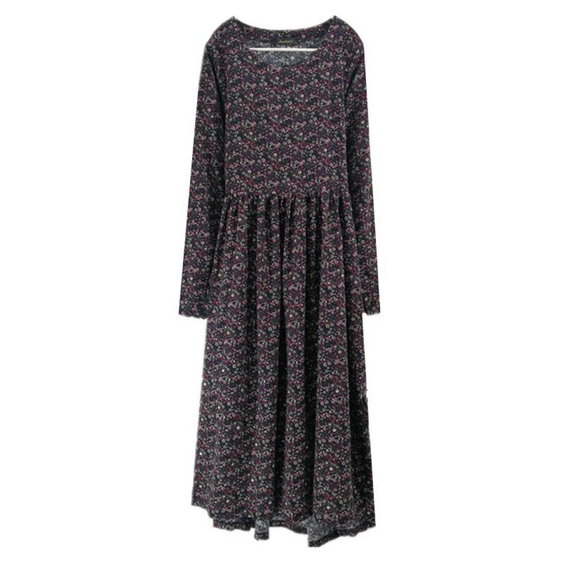 Женское пляжное платье-туника Boho длинное платье макси с цветочным принтом