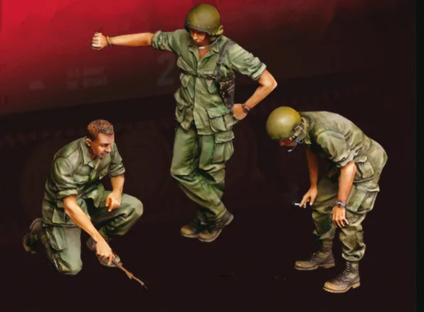 1/35 модельная фигурка из смолы в комплекте неразрисованный X302 | Игрушки и хобби