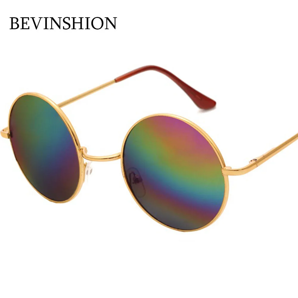 Классические винтажные Круглые Солнцезащитные очки для женщин и мужчин милые