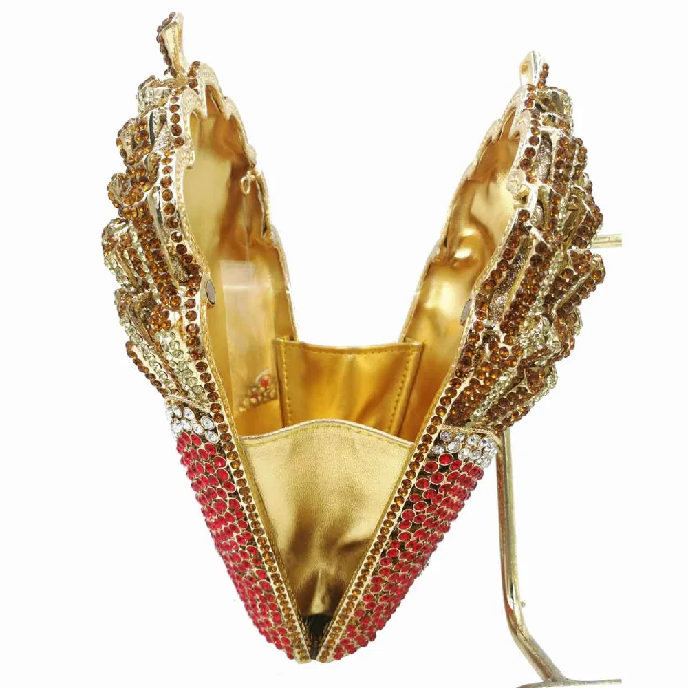 Новый продукт Женский кошелек с цветными кристаллами ручные клатчи инкрустацией