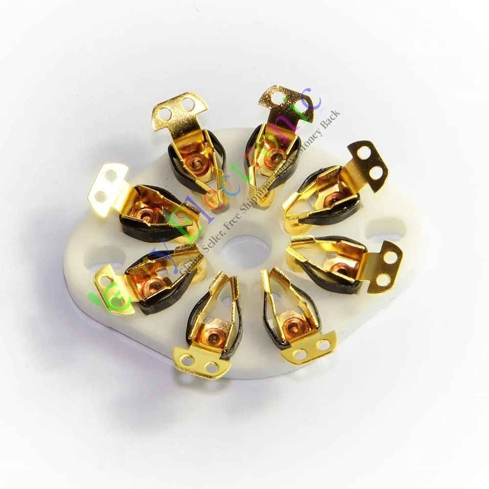 Оптовая и розничная продажа 20 шт. 8-контактная Золотая Керамическая вакуумная