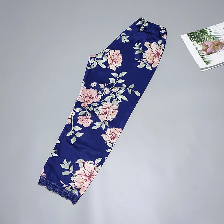 Новинка 2019 стильные женские длинные брюки весна-лето Повседневная шелковая