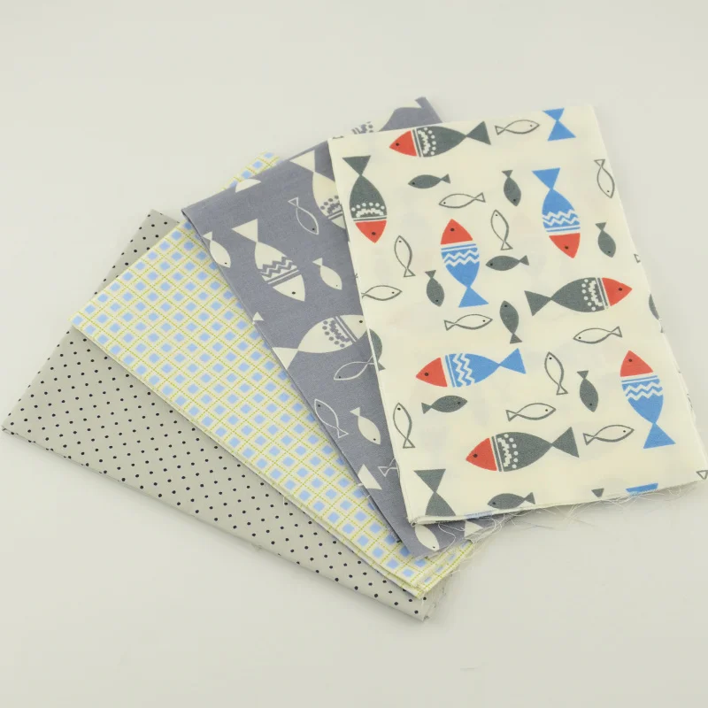 Тканевая одежда Booksew из 100% хлопка 4 разных цвета и узора для шитья работы