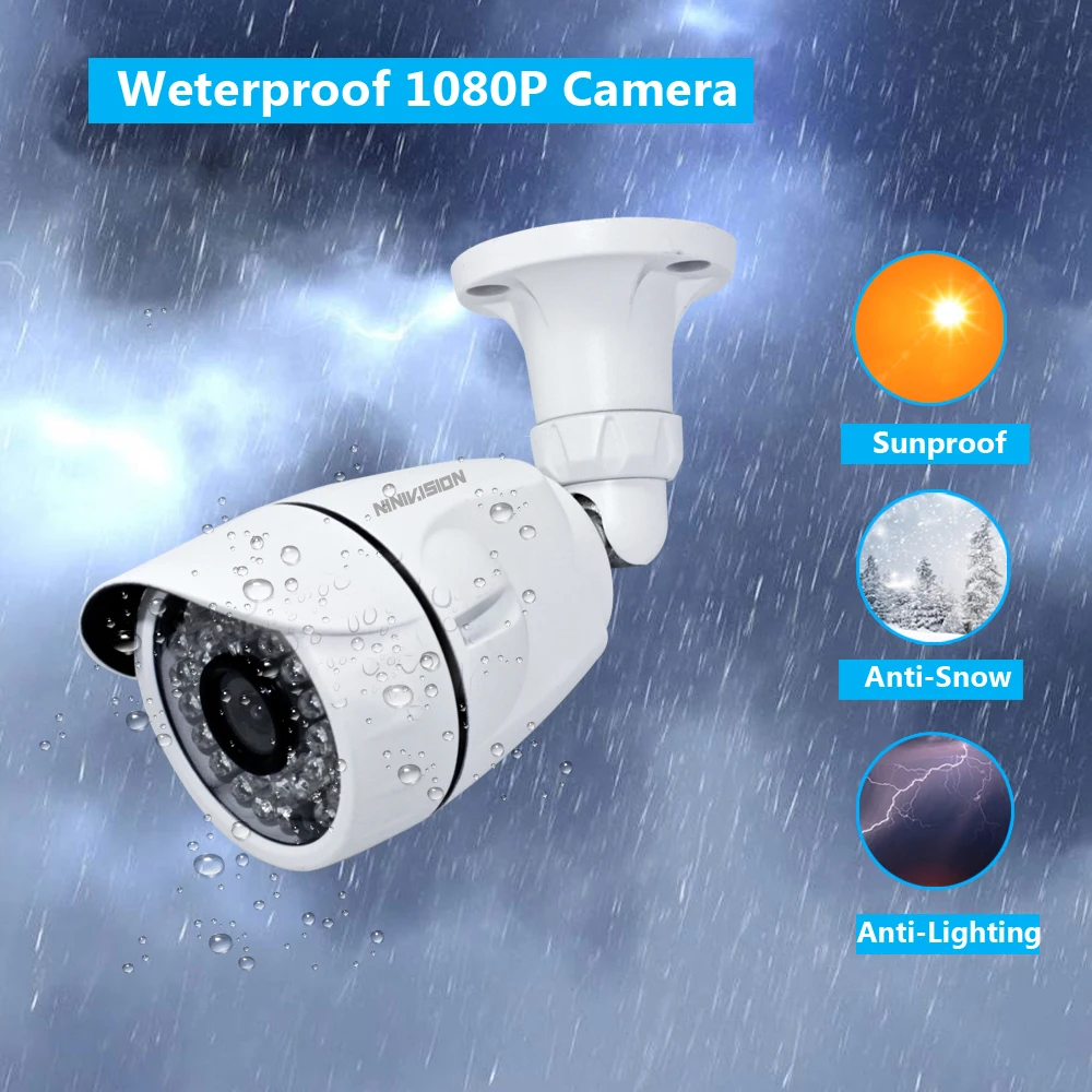 AHD 8CH CCTV система 1080P DVR 8 шт 3000TVL ИК Всепогодная наружная видеонаблюдения камер