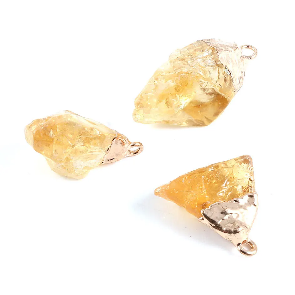 Новинка, подвески с натуральным камнем, ассиметричные цитрины, кристаллы, амулеты для рукоделия, изготовления ювелирных изделий, ожерелья, браслеты