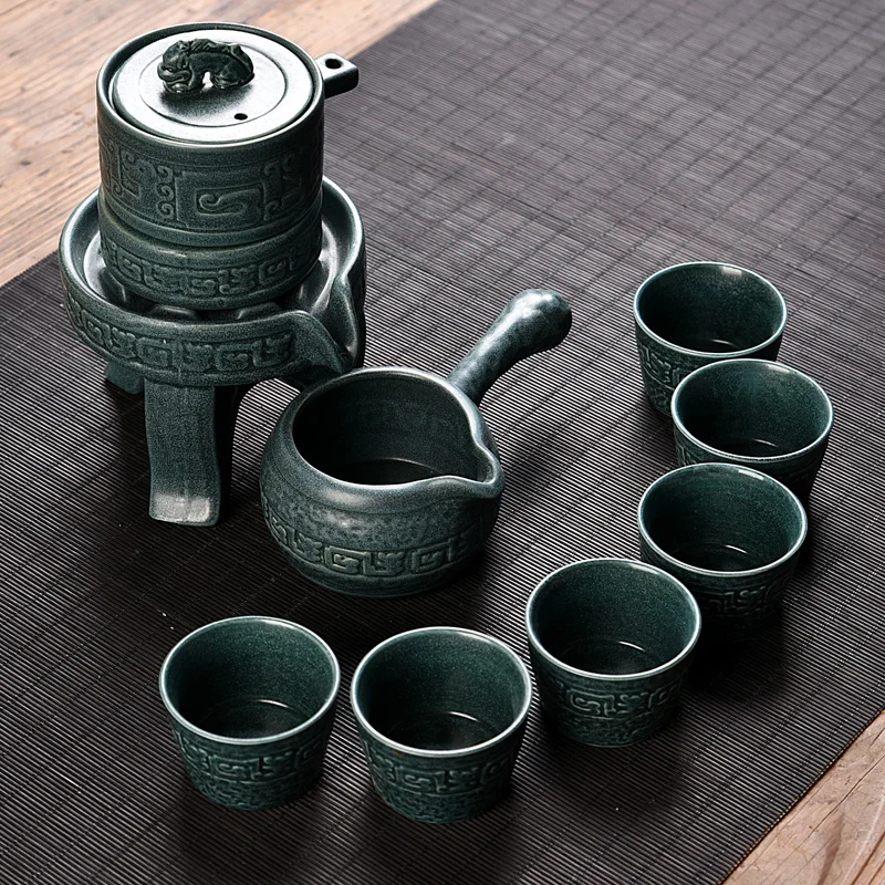 OUSSIRRO Celadon каменная мельница изысканный Керамический Китайский Чайный набор кунг