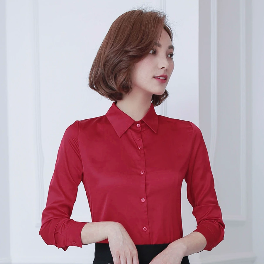 Базовая Корейская женская блузка с длинным рукавом Новинка осени 2018|blusas femininas|blouse