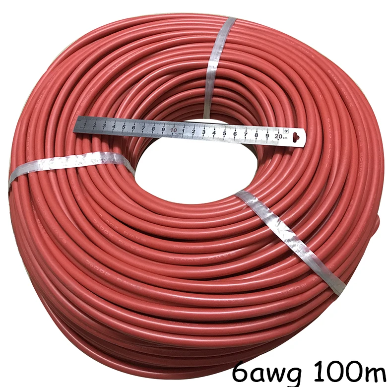 1 метр 8AWG силиконовый провод ультра гибкий кабель 8.3mm2 высокая температура тестовая линия провод-60C~ 200C Луженая Медь шнур