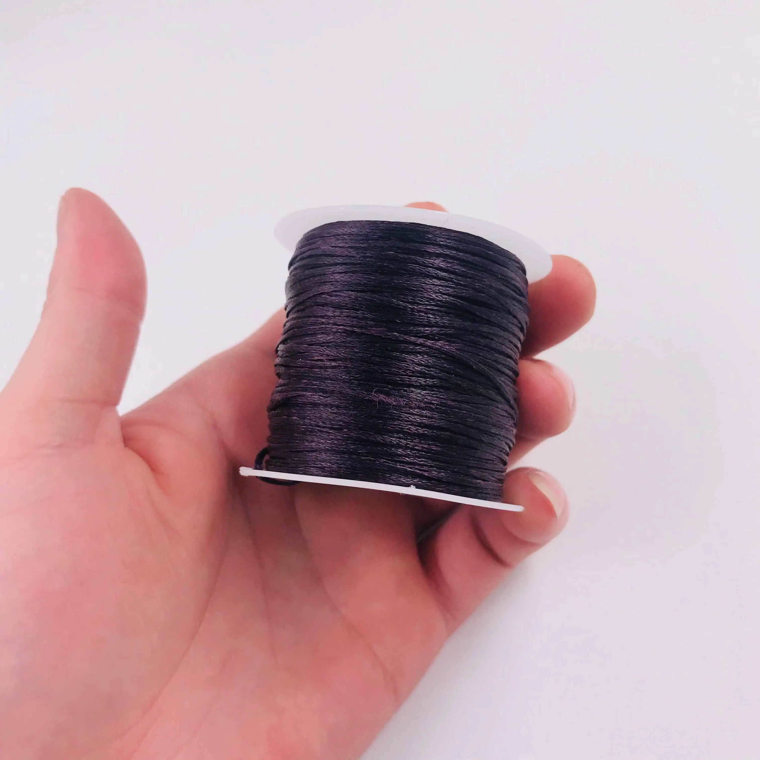 purpleB112 Маленький рулон ручной работы Кожа DIY 210D плоская цепочки из воска швейная нить около 40 метров кожаный диван кожаный мешок - Цвет: purpleB112