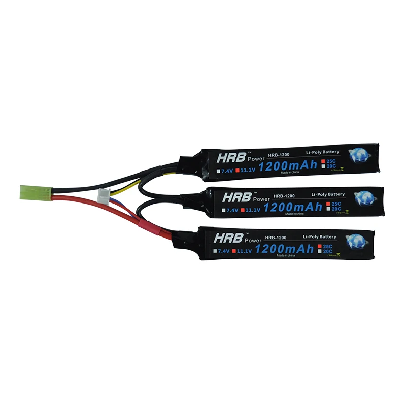 HRB 3S RC Lipo батарея 11 1 В 1200 мАч 25C 50C AKKU для мини страйкбольного пистолета модель